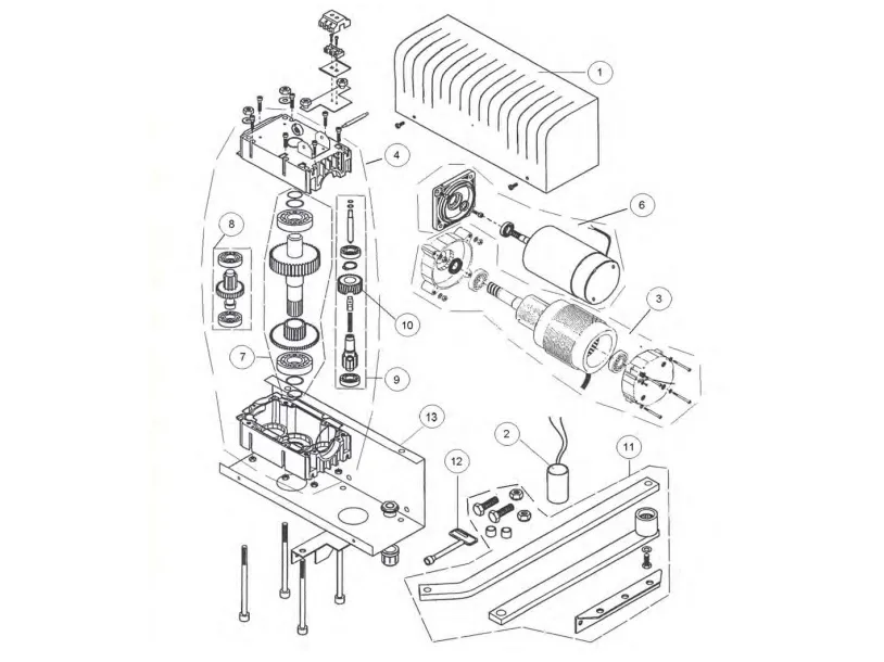 Onderdelen Ditec ARC B-1BH-BH-B