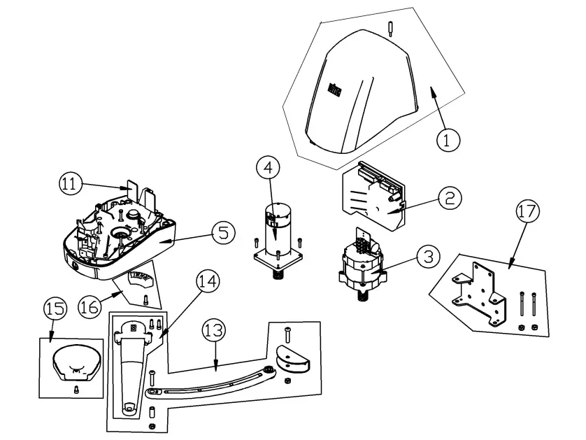 Onderdelen Ditec FACIL 3-3E-3H-3EH
