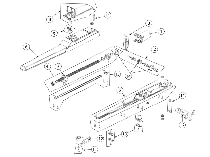 Onderdelen Ditec PWR25H