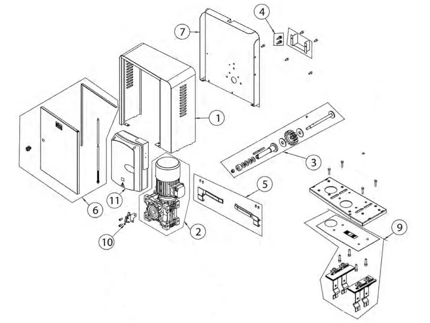 Onderdelen Ditec CROSS 30-35VEI