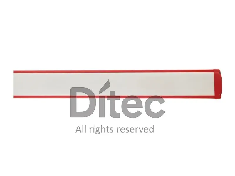[EPB62] Witgelakte arm met elliptisch profiel, 6250 mm lang