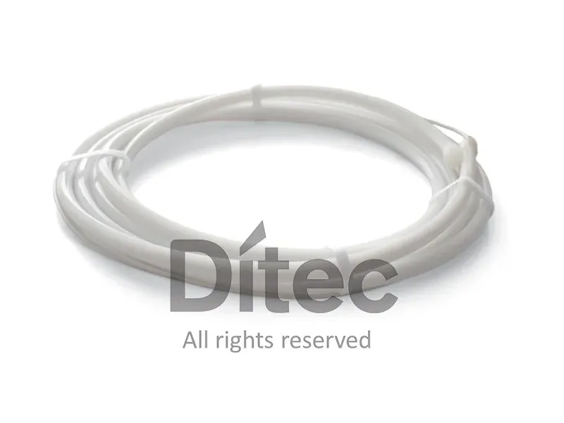 [LEDSR60] 6000 mm rode LED-strip in een wit siliconenprofiel met klikinstallatie