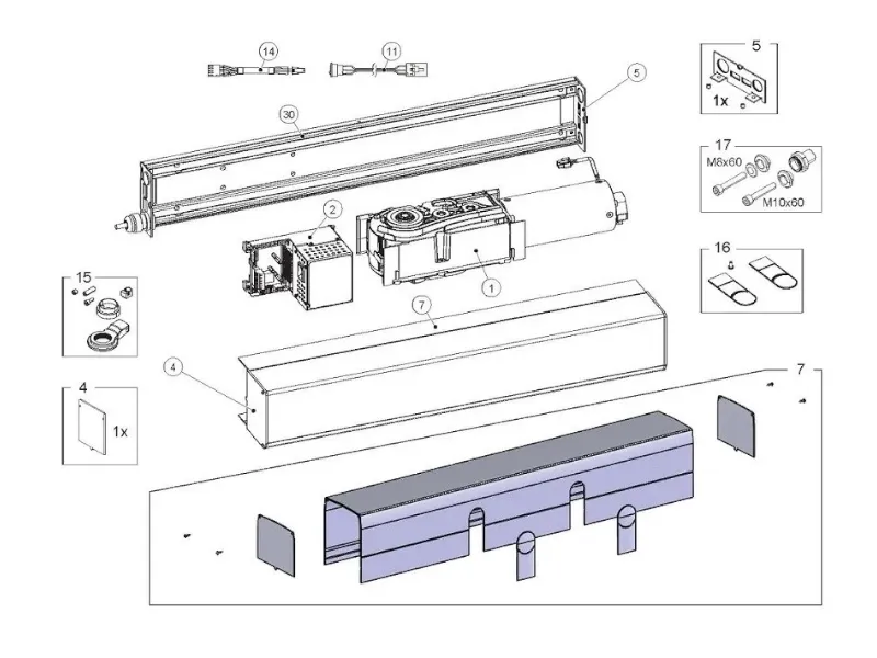 Onderdelen Ditec DAB205