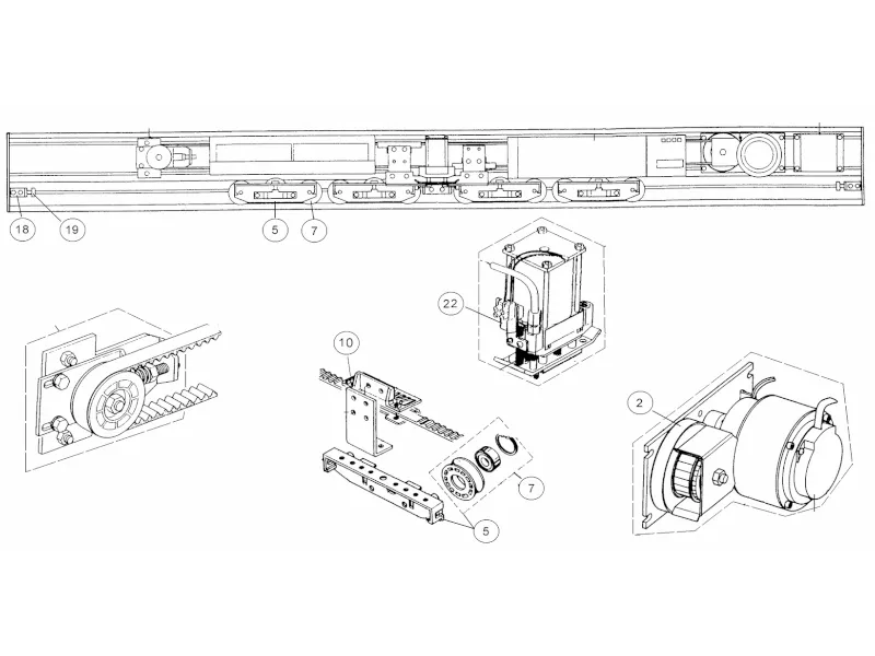 Onderdelen Ditec GTV-E-L