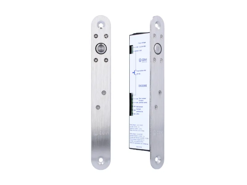 [DX200I] Serrure à pêne piston rupture 12/24 V DC + signal