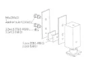 [61PAS48] Kit de remplacement du pivot inférieur d'un vantail de porte coulissante ALU48 équipé d'un système break-out
