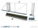[LOWCUT E-BOX 4.0] Hardware set voor extra lage vrijdragende schuifpoort, tot 240Kg en 4m doorgang