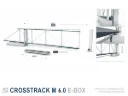 [CROSSTRACK M 6.0] Hardware set voor een hellende vrijdragende schuifpoort, tot 600Kg en 4m doorgang