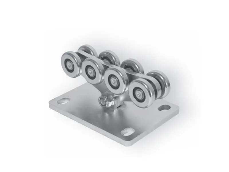 [SPEED S-LOWCUT] Chariot extra-plat pour rail-S (L 73 x H 61 mm), poids maximal du portail 240 kg