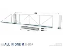 [E-BOX M6] Kit de quincaillerie pour portail coulissant autoportant, jusqu'à 700 kg et 6 m de passage