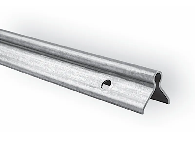 [VECTOR 6] In beton te bevestigen looprail, O-profiel diam. 20mm, gegalvaniseerd staal - lengte 6m