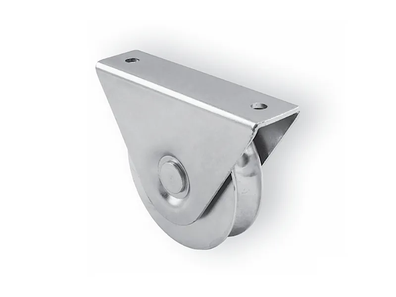 [WTO 1024B2] Opbouw loopwiel Ø98mm voor O-profiel Ø20mm, dubbele lager - draagkracht 300Kg