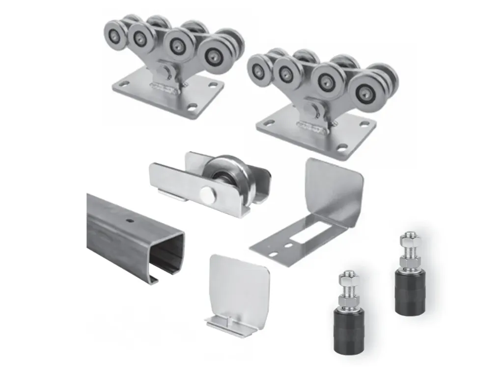 [LASTA MBE 6M] Set vrijdragend met 6m stalen M-looprail - Brut